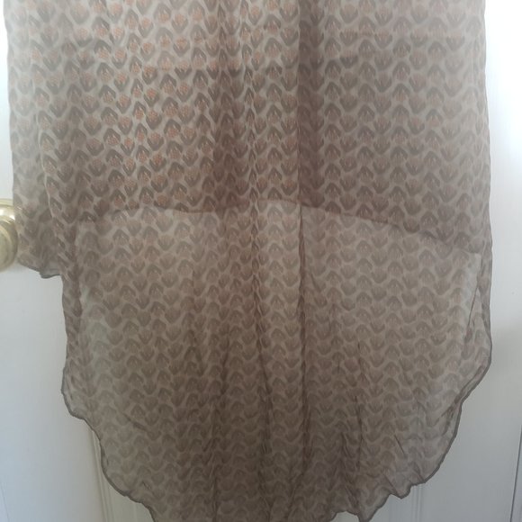 Lolas Collection Grey & Orange High-Low Sundress - Grey & Orange - Picture 4 of 9